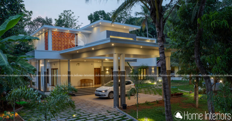 5300 Square Feet Double Floor Contemporary Home Design