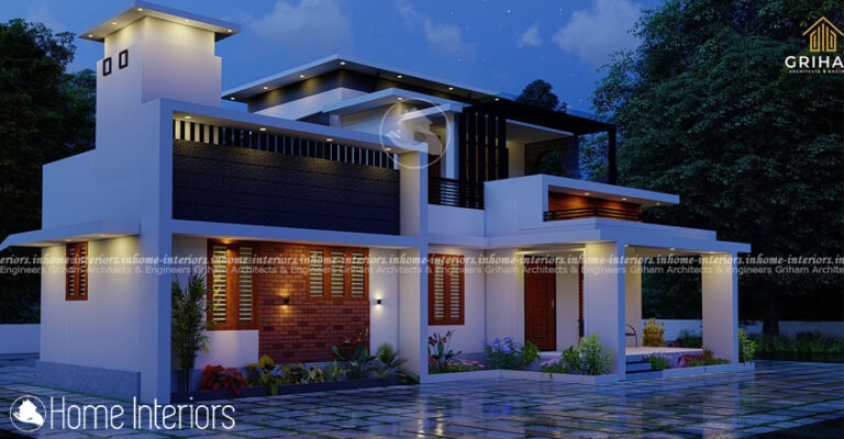 1416 Square Feet Double Floor Contemporary Home Design