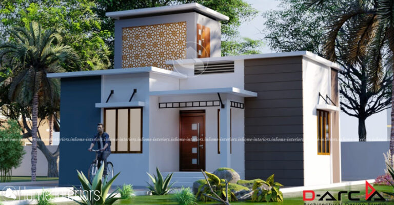 675 Square Feet Contemporary Single Floor Home Design