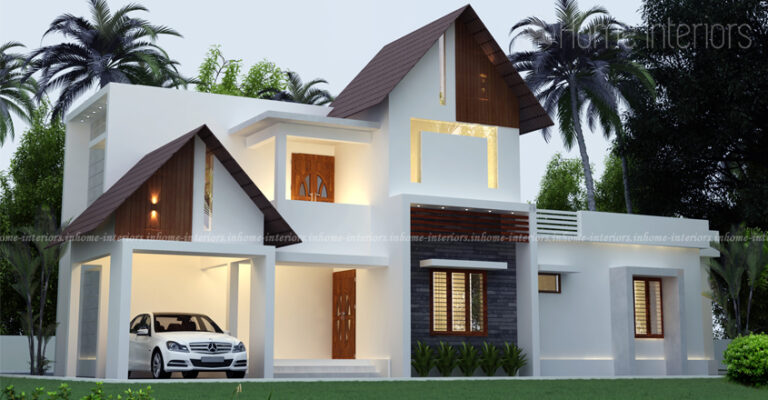 2000 sqft Double Floor 4 bed room Low-Cost Home Design