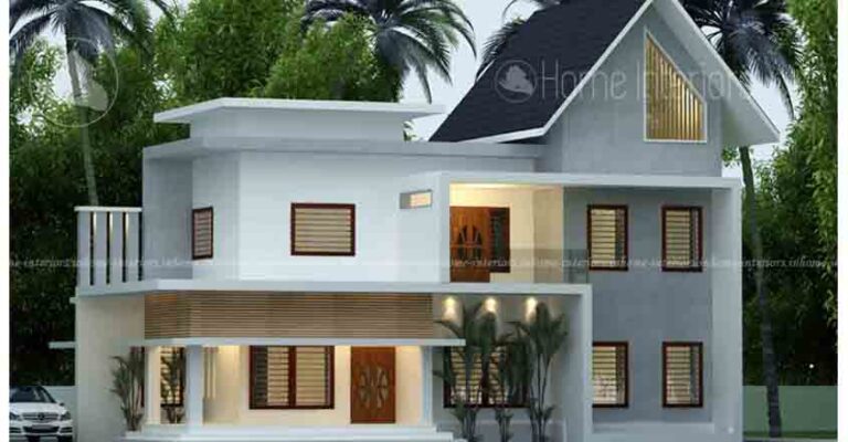 1380 sqft Double Floor Low-Cost Home Design