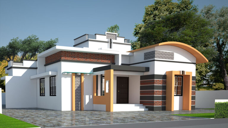 Contemporary 1738 Sq.ft. Home in Kottayam – Affordable Comfort with Modern Design