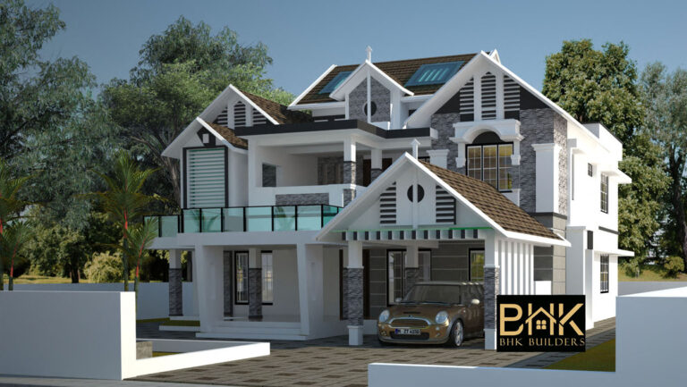 Spacious 3024 Sq.ft. Contemporary Home in Kottarakkara – Designed for Luxury and Comfort
