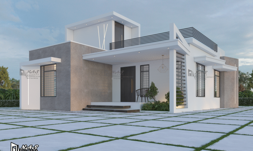 1000 Square Feet Modern Home Design in Valancherry | 5 Cent Plot House Plan – ₹18 Lakh Budget