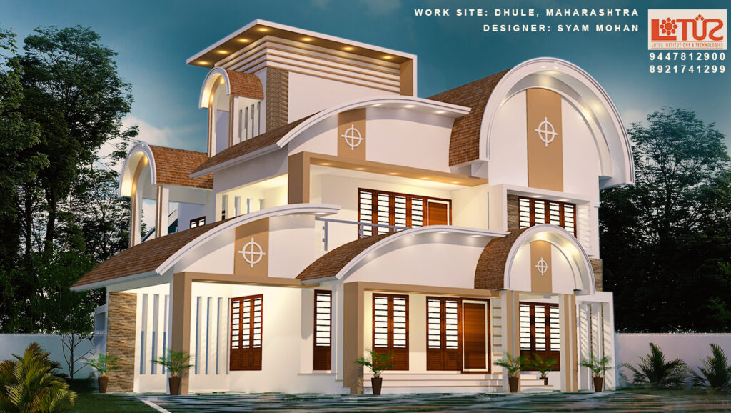 2160 Sq Ft 5BHK Contemporary Home Design | Budget-Friendly 44 Lakh House Plan