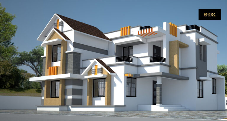 1575 Sq.ft Modern Contemporary Home Design  | 31 Lakh Budget House Plan