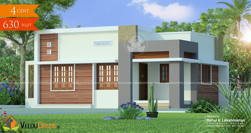 630 Sq.ft Contemporary Single Floor Home Design | 2 BHK Budget House Under 10 Lakhs