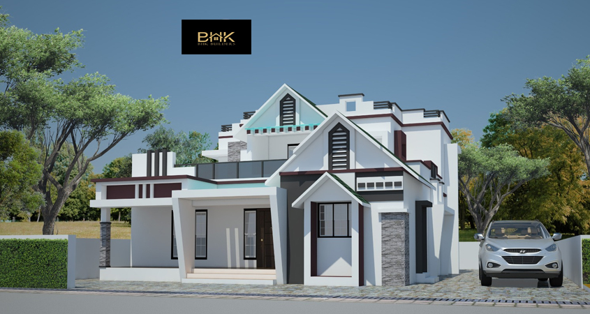 2195 Sq.ft Modern Contemporary Home Design| 4 BHK House Under 44 Lakhs