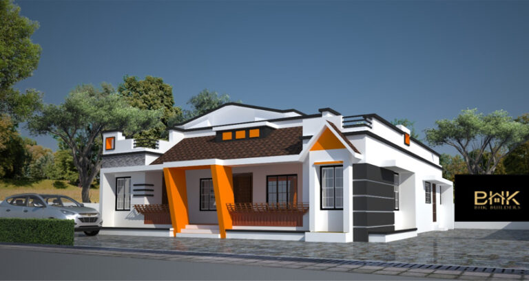 Contemporary Style 1730 Sqft Home Design Under 28 Lakhs | Kerala Budget House Plan by Rijo Raju