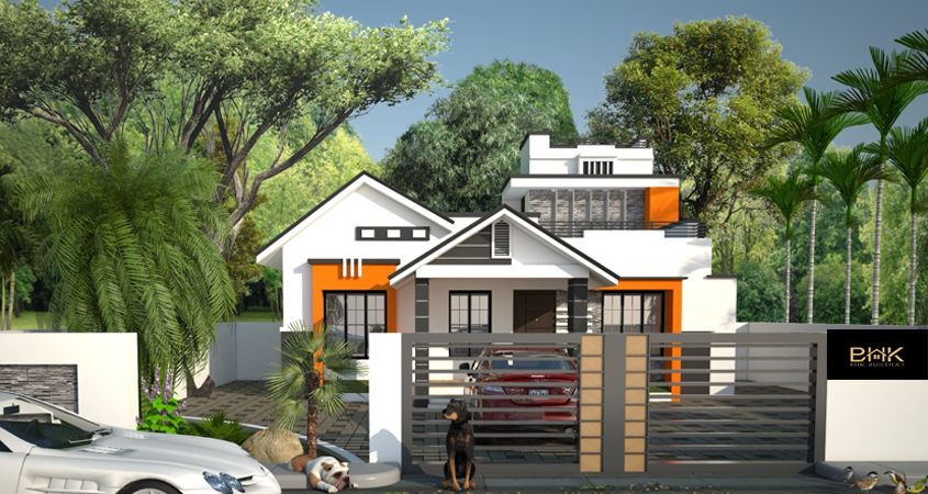 1300 Sq.ft Contemporary Home Design | Budget House Under 20 Lakhs