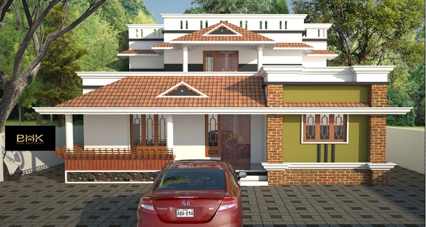 2195 Sq.ft Contemporary Home Design | 4 BHK House Under 43 Lakhs