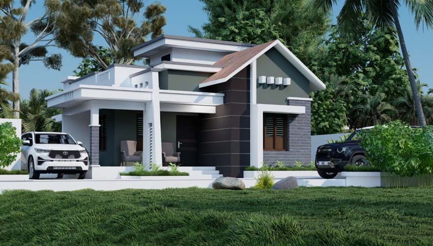 1400 Sq.ft 3BHK Contemporary Home| Modern House Under 28 Lakhs