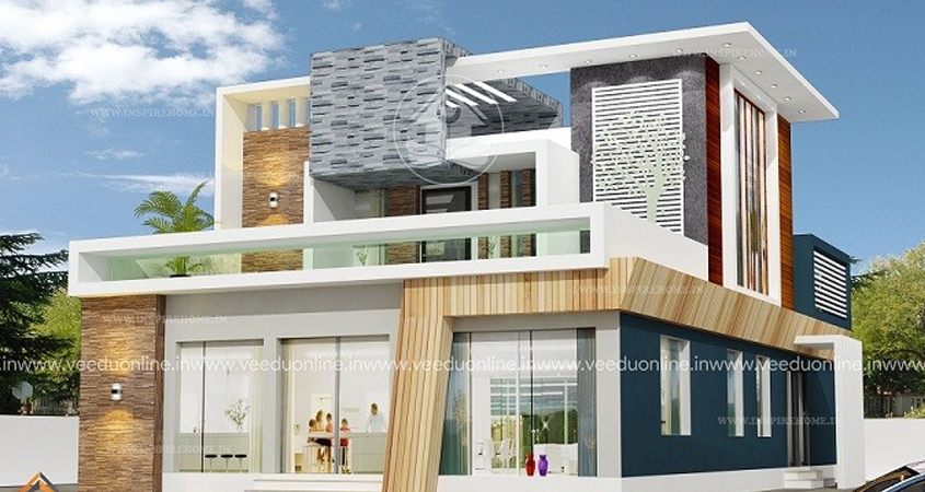 2000 Sqft Contemporary 4 BHK Double Floor Home Design | Modern Kerala House Plan Under 38 Lakhs