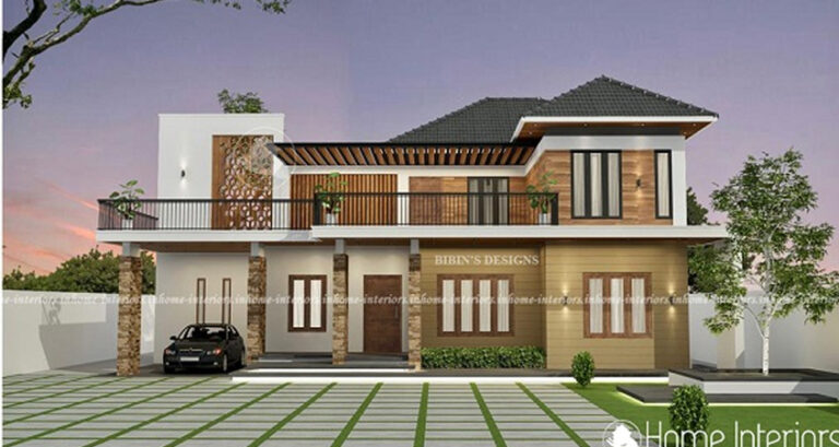 2953 Sqft Contemporary 3BHK Double Floor Home Design | Modern Luxury House Plan